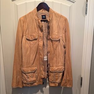 GAP Tan Vintage Leather Jacket